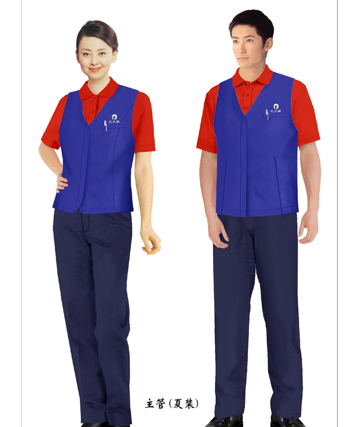 超市營(yíng)業(yè)員工作服Q100112